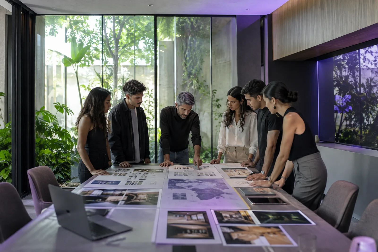 Equipo definiendo estrategia